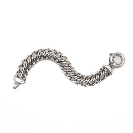 Tiffany & Co. Sterling Silver Heavy Double Curb Link Bracelet (Italy)
