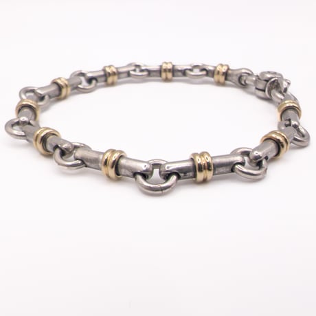 Tiffany & Co. Vintage 18K Gold & Silver Bridle Link Bracelet