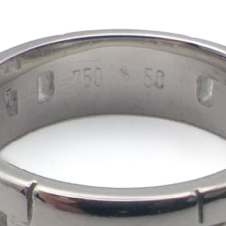 HERMÈS 18K White Gold Hercules Ring #50