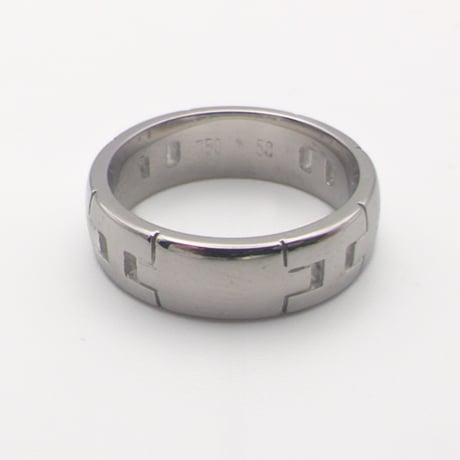 HERMÈS 18K White Gold Hercules Ring #50