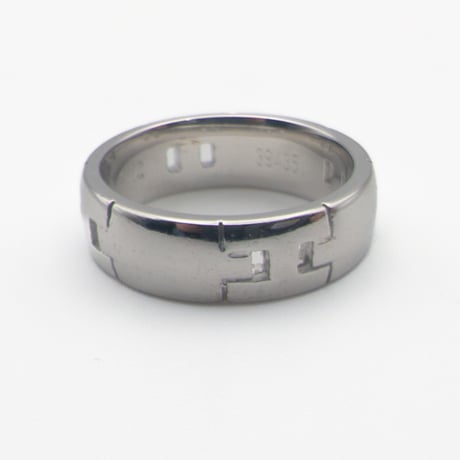 HERMÈS 18K White Gold Hercules Ring #50