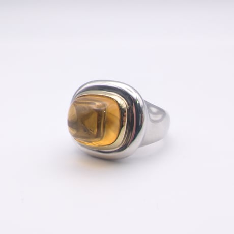 Tiffany & Co. Paloma Picasso 18K & Silver Citrine Dome Ring
