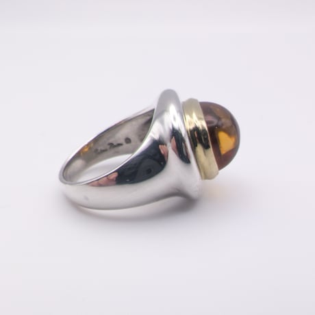 Tiffany & Co. Paloma Picasso 18K & Silver Citrine Dome Ring