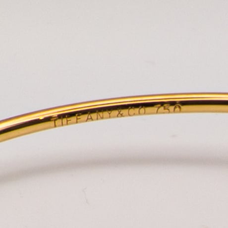 Tiffany & Co. 18K Yellow Gold Double Eye Bangle