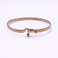 Tiffany & Co. 18K Hook & Eye Flat Bangle