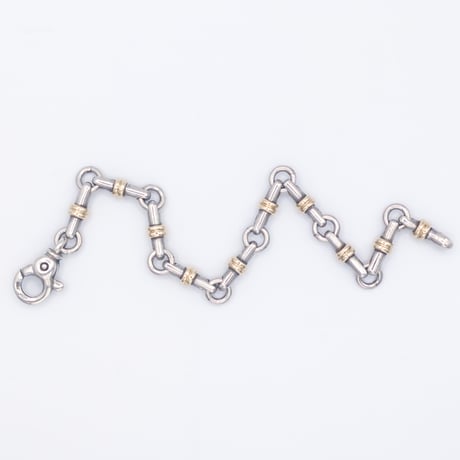 Tiffany & Co. Vintage 18K Gold & Silver Bridle Link Bracelet