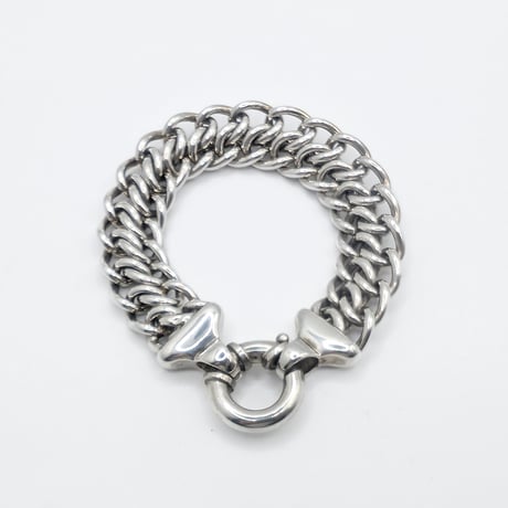 Tiffany & Co. Sterling Silver Heavy Double Curb Link Bracelet (Italy)