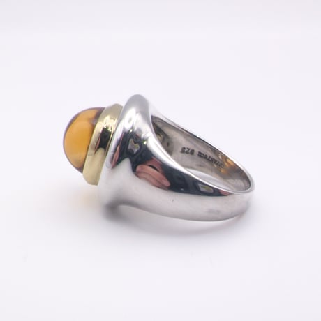 Tiffany & Co. Paloma Picasso 18K & Silver Citrine Dome Ring