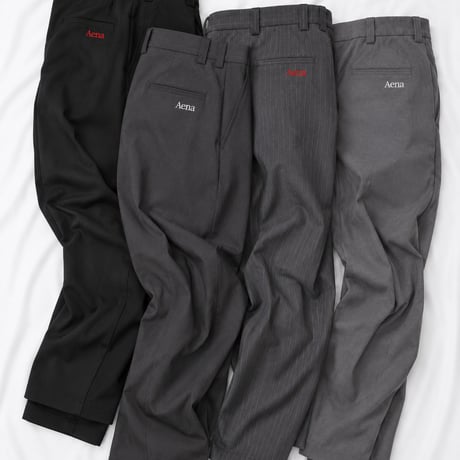 【Original】SHRRING PANTS(Black Strip)