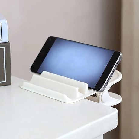 Clip & Stand スマホスタンド 省スペース【プラファーム|スマートクリップ】