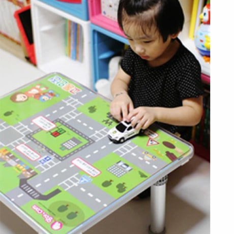 Moji Block Table 【折りたためて、学習机にも変身！ ブロックテーブル】