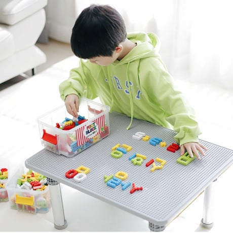 Moji Block Table 【折りたためて、学習机にも変身！ ブロックテーブル】