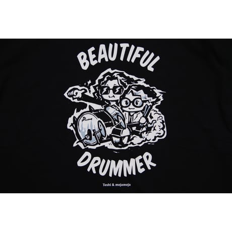 【令和8年熊本地震 緊急支援】Toshi Nagai×もじゃもじゃ先生 限定コラボTシャツ Black｜1枚につき2,000円を寄付