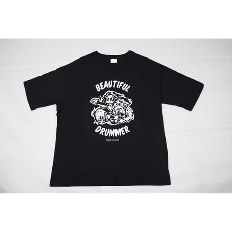 【令和8年熊本地震 緊急支援】Toshi Nagai×もじゃもじゃ先生 限定コラボTシャツ Black｜1枚につき2,000円を寄付