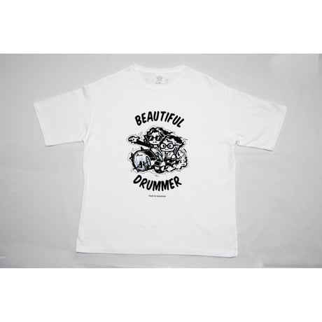 【令和8年熊本地震 緊急支援】Toshi Nagai×もじゃもじゃ先生 限定コラボTシャツ White｜1枚につき2,000円を寄付