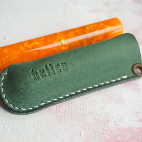 ペンシース（helicoロゴ入り）Toscano buffed Lattuga