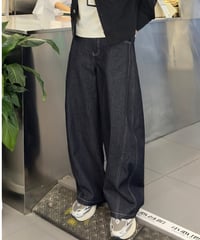 wide balloon denim pants　NL2353