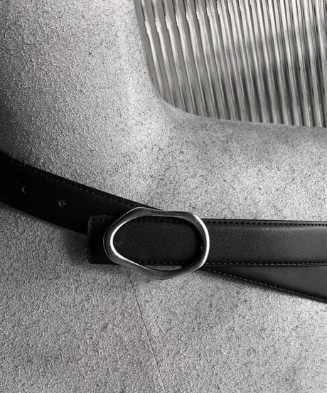 maison martin margiela organic buckle leather belt　NL2282