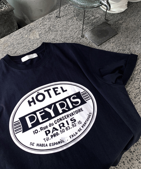 hotel peyris graphic tee set /2color　NL2164