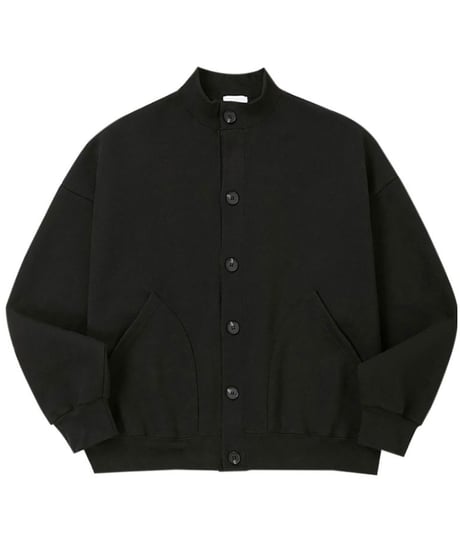 stand collar zip knit cardigan /2color　NL2341