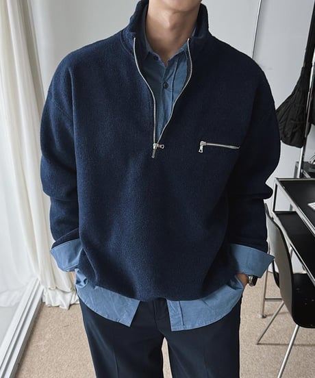 half zip sherpafleec pullover /6color　NL2092