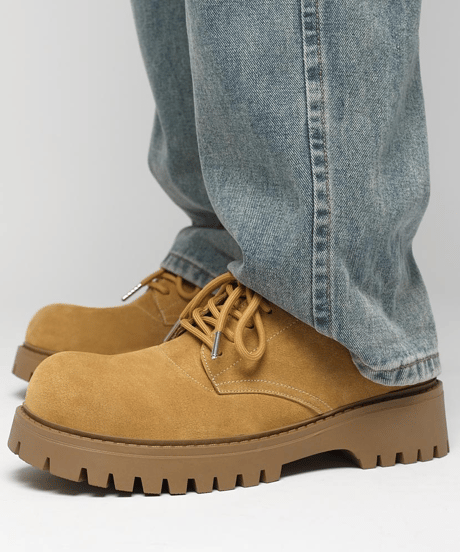 men's thick sole chunky derby shoes /3color　NL2360