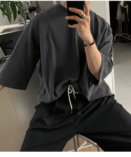 oversized drop shoulder t-shirt /2color　NL2332