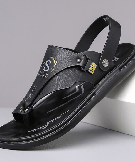 casual leather flip-flop sandals /3color　NL2380