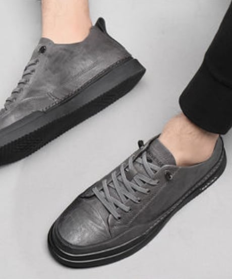 casual leather sneakers standard & warm fur lined /3color　NL2370