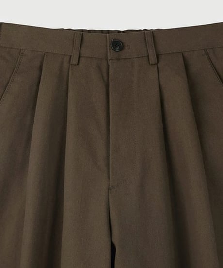 relax silhouette tuck pants /2color　NL2110