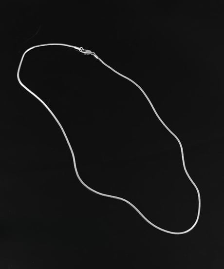 sleek silver snake chain necklace　NL2206
