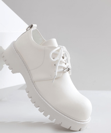 platform faux suede derby shoes/3color　NL2373