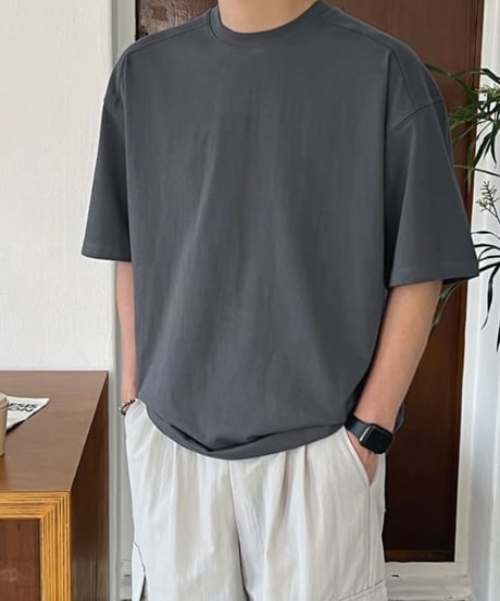 thick relaxed fit t-shirt /4color　NL2313
