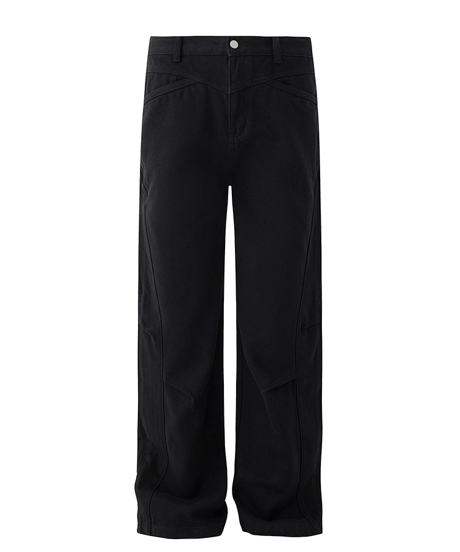 y2k utility panel baggy denim pants　NL2351