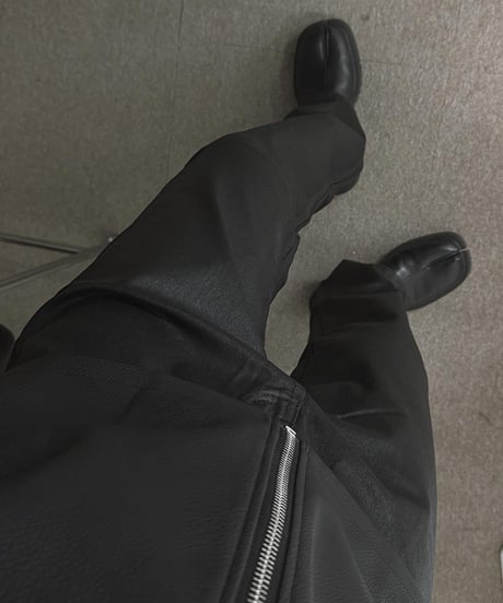 oversized faux leather riders jacket　NL2089