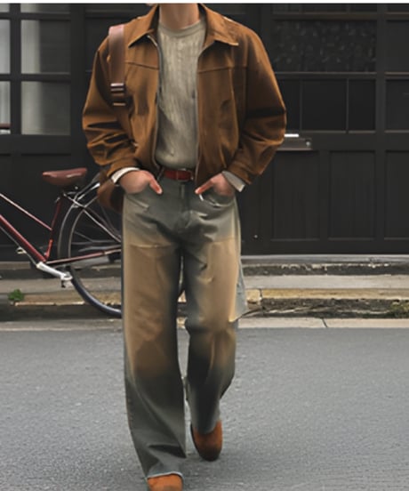 western faux suede bomber jacket　NL2174