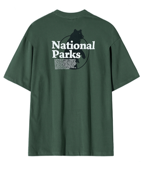 national parks bear graphic tee　NL2176