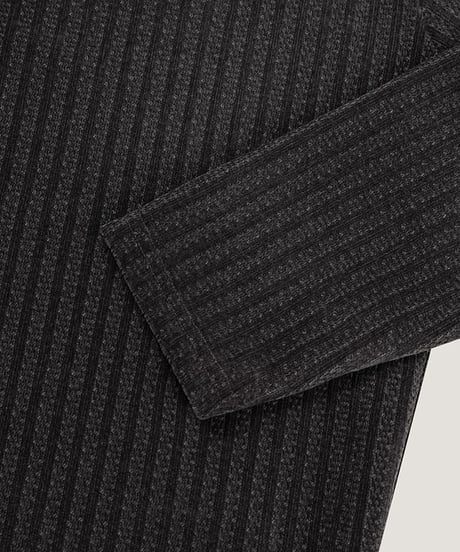 corduroy ribbed henley neck shirt /4color　NL2087