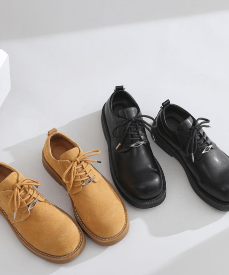 platform faux suede derby shoes/3color　NL2373
