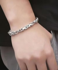 silver mixed chain bracelet　NL2232