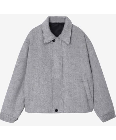 shaggy wool zip-up blouson /2color　NL2109