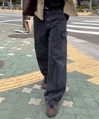 wide leg military cargo pants /2color　NL2350