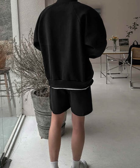 oversized raglan double zip jacket /2color　NL2139