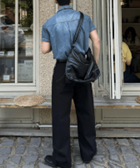 short sleeve denim shirt /2color　NL2402
