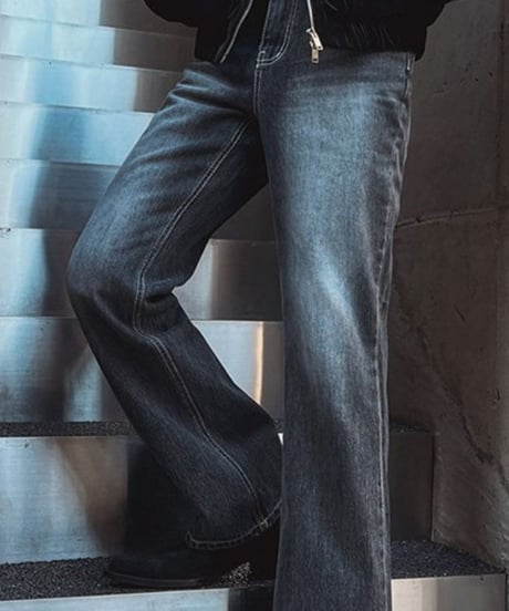 modern flare denim pants　NL2349