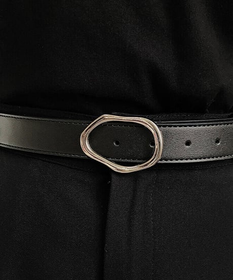maison martin margiela organic buckle leather belt　NL2282