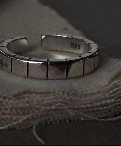 chunky silver statement ring　NL2020