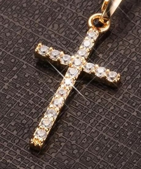 diamond cross chalm necklace　NL2229