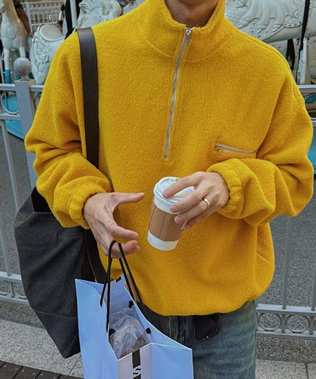 half zip sherpafleec pullover /6color　NL2092