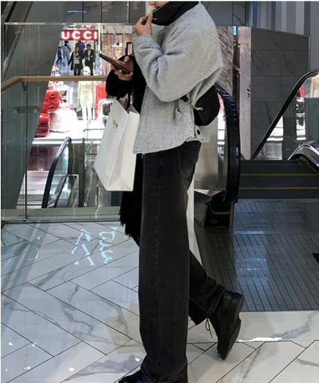 shaggy wool zip-up blouson /2color　NL2109